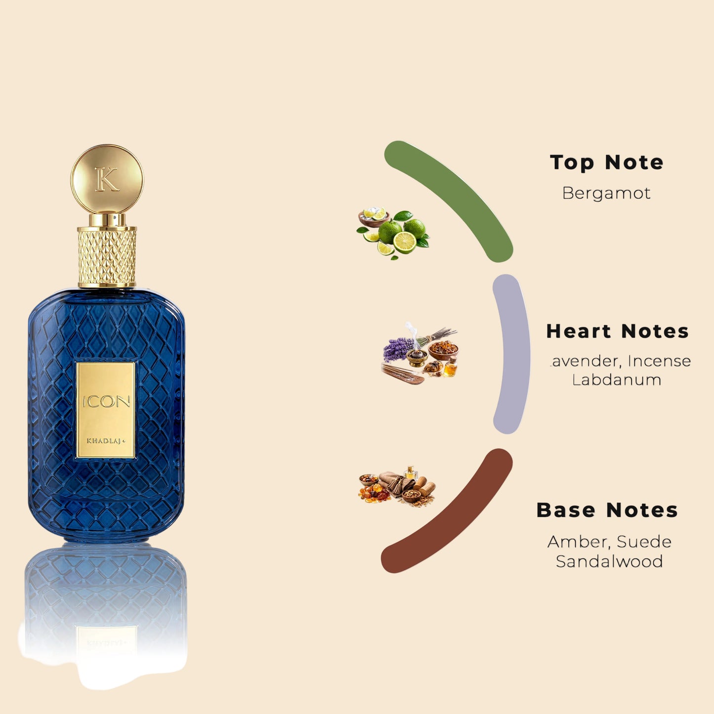 KHADLAJ ICON 100 ML EAU DE PARFUM SPRAY FOR MEN - Khadlaj Perfumes