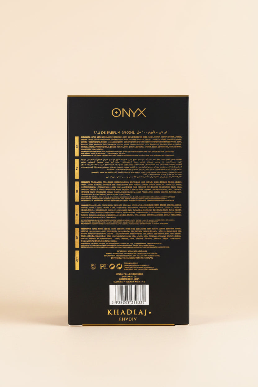 KHADLAJ ONYX GOLD 100 ML EAU DE PARFUM FOR MEN - Khadlaj Perfumes