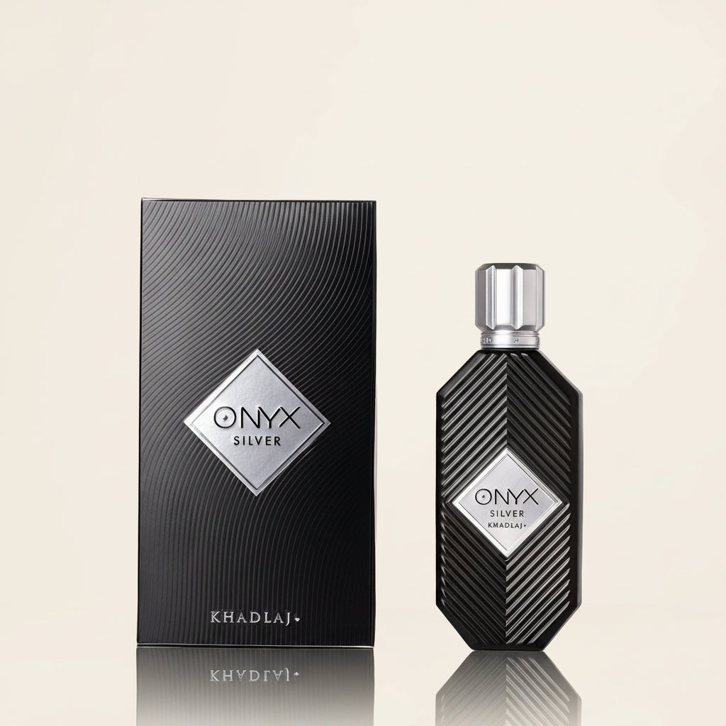 KHADLAJ ONYX SILVER 100 ML EAU DE PARFUM FOR MEN AND WOMEN - Khadlaj Perfumes