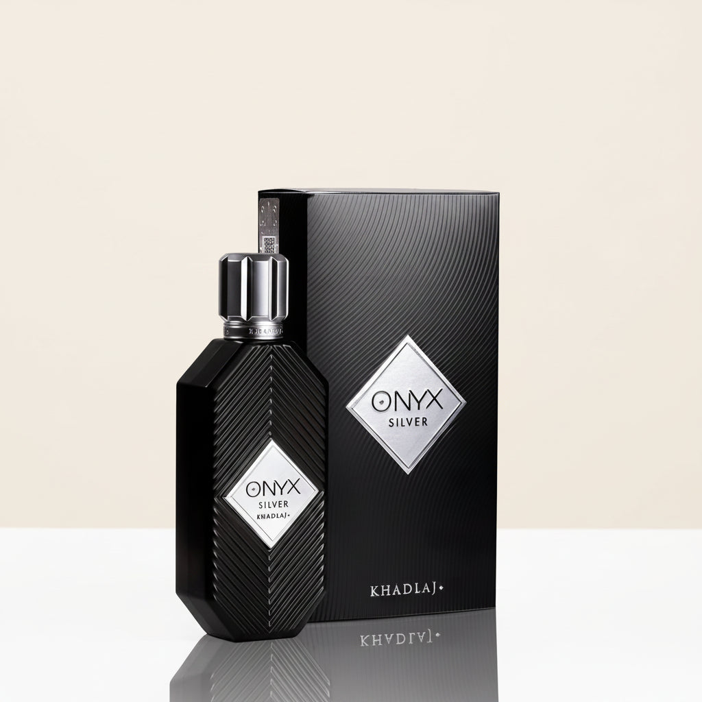 KHADLAJ ONYX SILVER 100 ML EAU DE PARFUM FOR MEN AND WOMEN - Khadlaj Perfumes